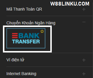 Chọn chuyển khoản ngân hàng Chọn chuyển khoản ngân hàng