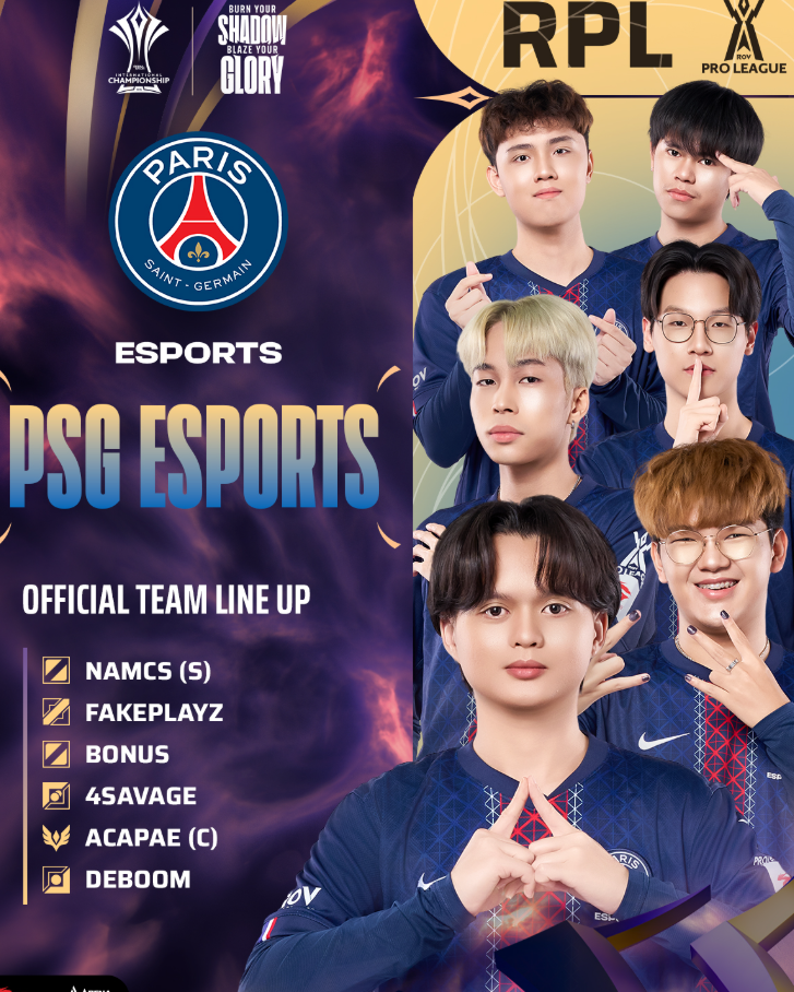 Đội hình PSG ESPORTS