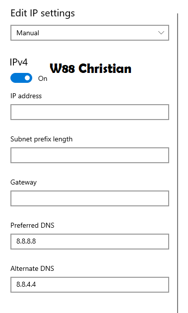 Thay đổi DNS W88 không bị chặn